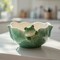 Ceramic Frog in Lily Pad Candy Bowl, Home Décor, Gift for Her, Mom, Spring Décor, Cottagecore, Nature Lover Gift